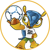 Mascote da marca Copa do Mundo do Brasil - Agncia Tngelo